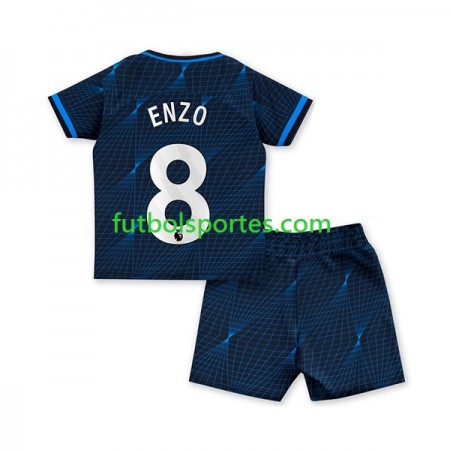 Camiseta Chelsea Enzo Fernandez 8 Niño Segunda Equipación 2023/2024